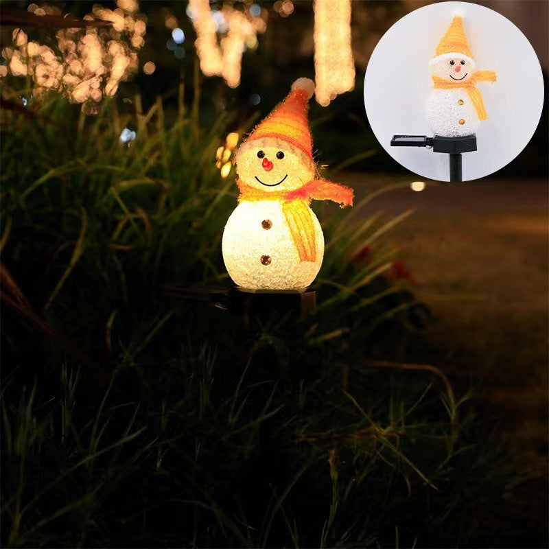 Solar Snowman Garden Light