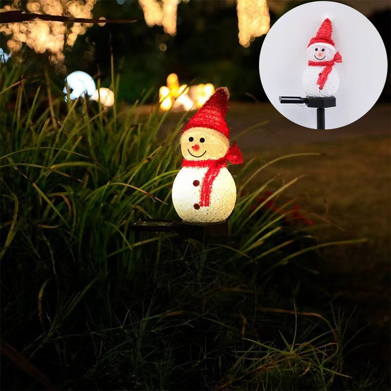 Solar Snowman Garden Light