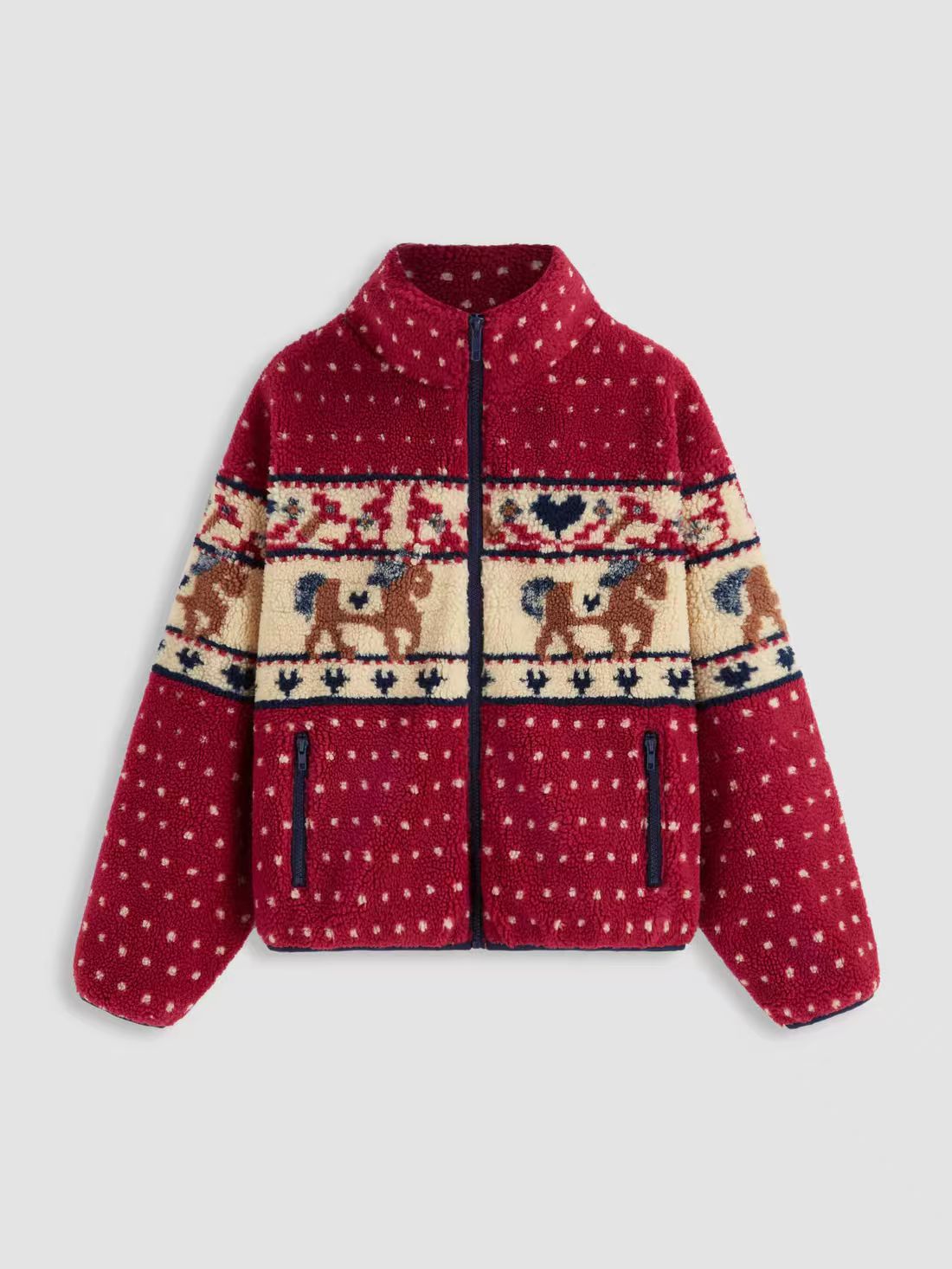 Christmas Snowflake Woolen Jacket