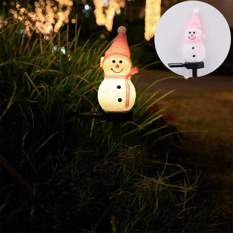 Solar Snowman Garden Light