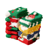 Christmas gift fleece socks