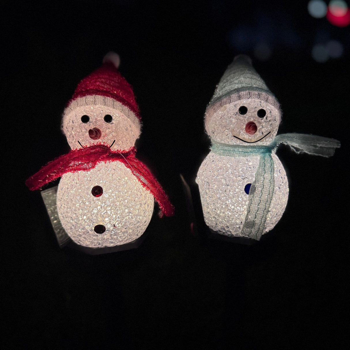 Solar Snowman Garden Light