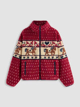 Christmas Snowflake Woolen Jacket
