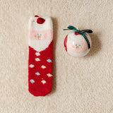 Christmas gift fleece socks
