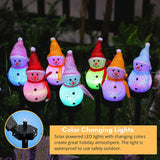 Solar Snowman Garden Light
